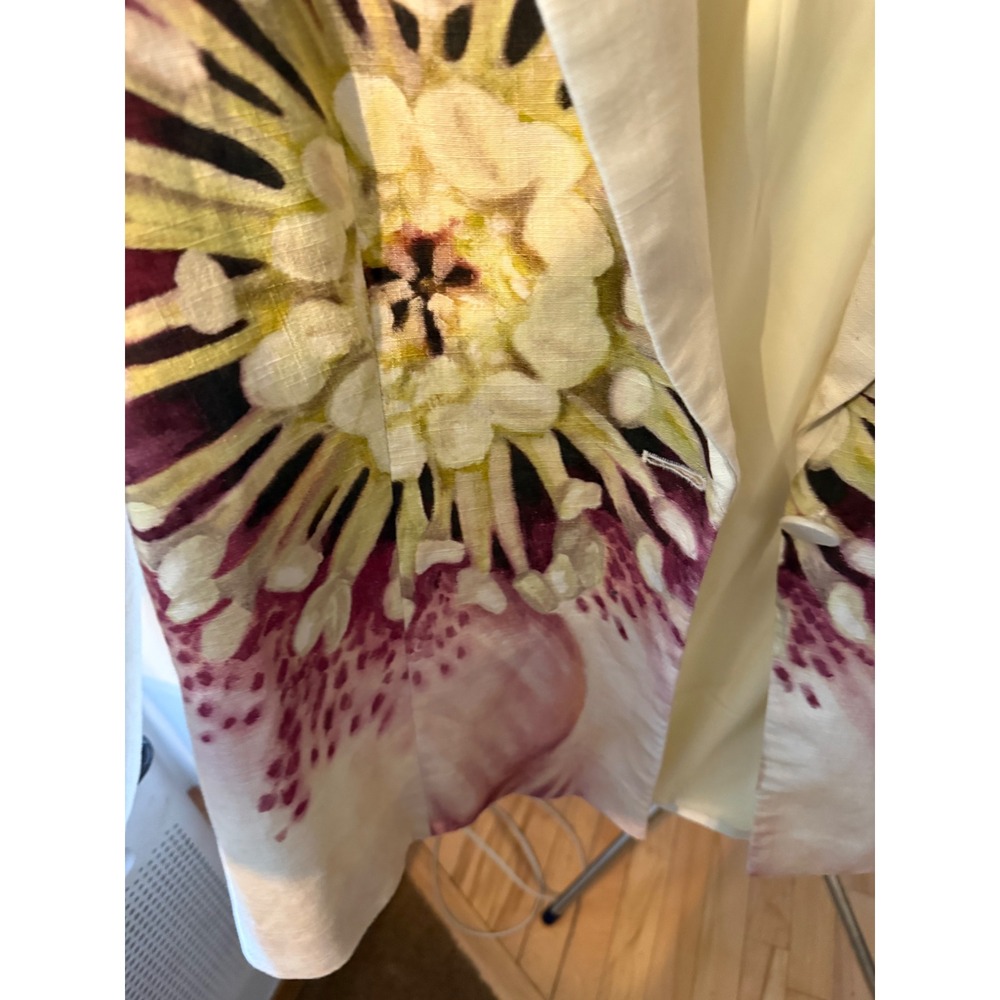 Significant Other Rowan Oversized Floral Blazer, Cream & Pink, Sz US6 - Picture 8 of 10
